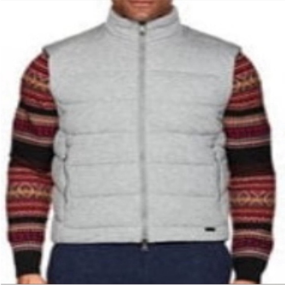 Ralph Lauren Purple Label Puffer Vest in Classic Light Grey - Picture 4 of 15